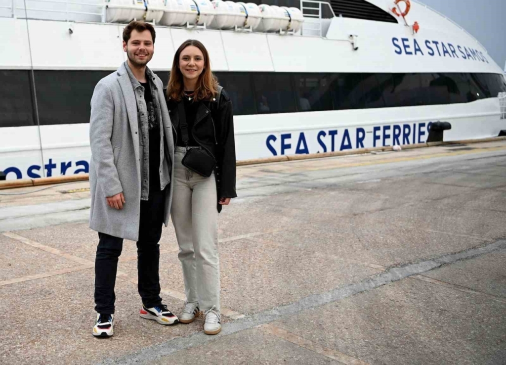 kusadasindan yunanistanin sisam adasina feribot seferleri basladi 82484dfc2ec7