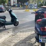 Motosikletler çarpıştı: 1 yaralı 7 Motosikletler çarpıştı: 1 yaralı