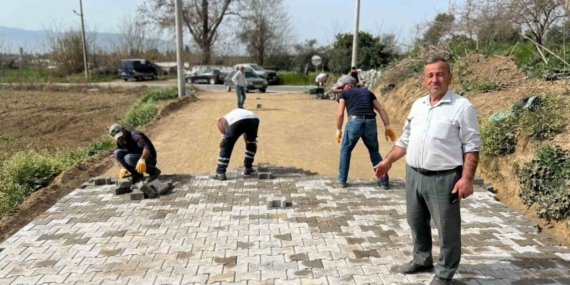 Nazilli Belediyesi Güzelköy Mahallesi’ndeki yol yapım çalışmasını tamamladı