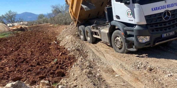 Yaykın Mahallesi’nde yol çalışmaları devam ediyor