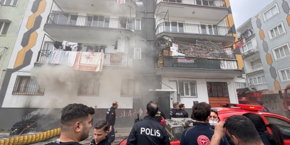 Aydın’da Bodrum Katında Yangın Çıktı