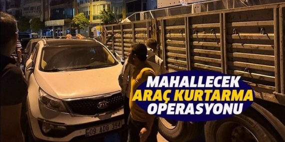Mahallecek araç kurtarma operasyonu
