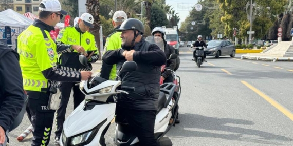 Aydın’da motosiklet sürücülerine özel denetim