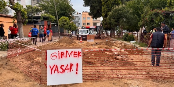 Aydın’da yol çalışmasında insan kemiği bulundu