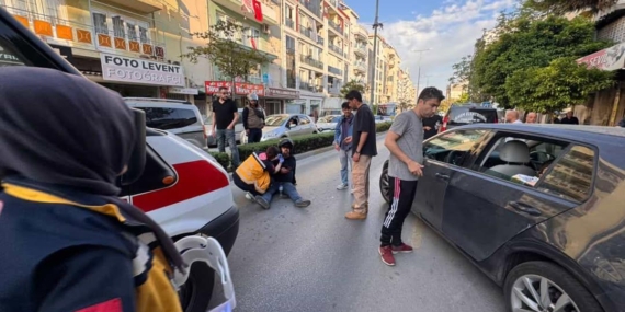 Çarpmamak için kaza yaptı