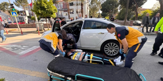 Kontrolsüz çıkan sürücü kazaya neden oldu