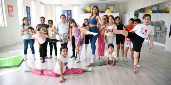 Aydın’da minikler jimnastikle büyüyor