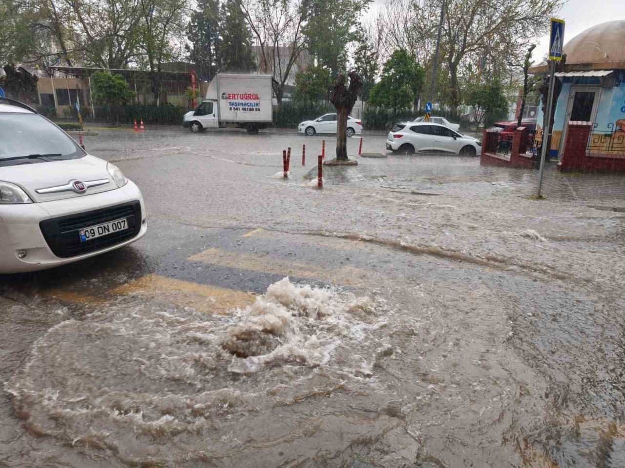 Aydın’da Sağanak Etkili Oldu