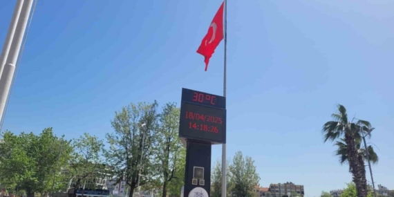 Aydın’da termometreler 30 dereceyi gördü