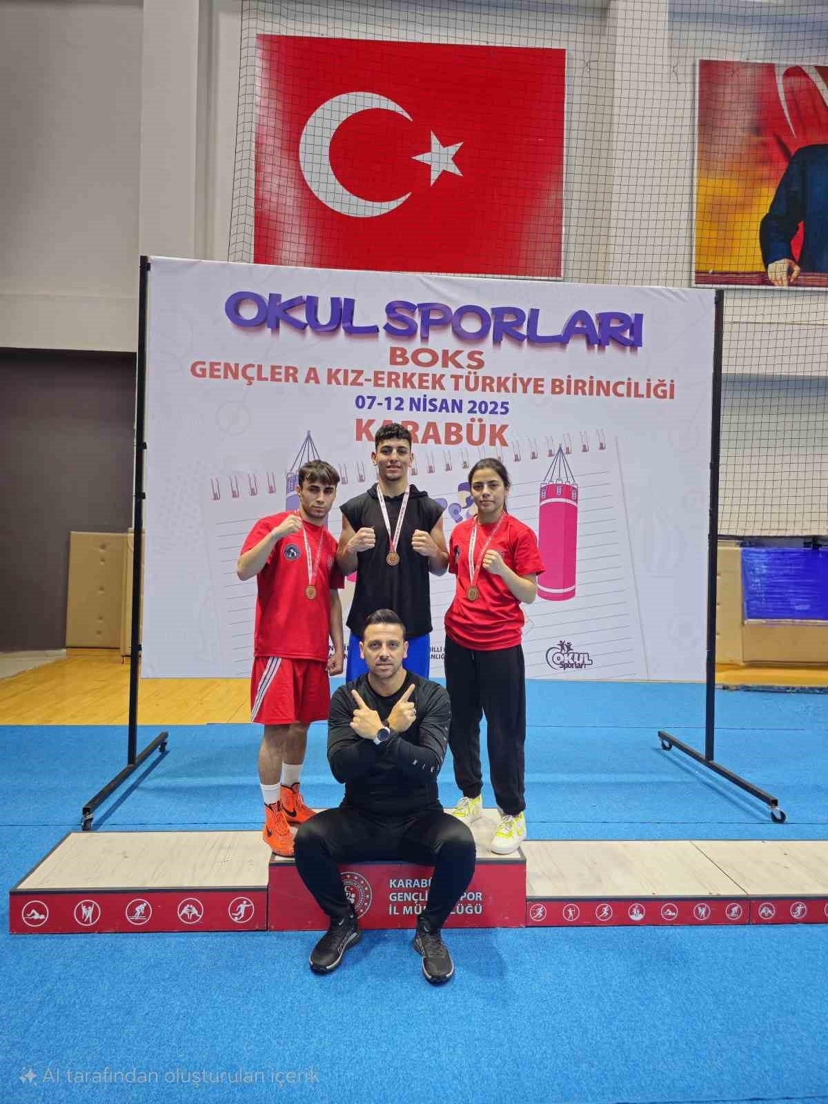 Aydınlı sporculardan Türkiye Şampiyonası’nda 3 altın madalya