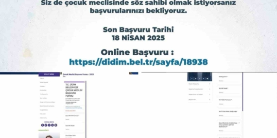 Didim Belediyesi’nin örnek projesi için başvurular başladı