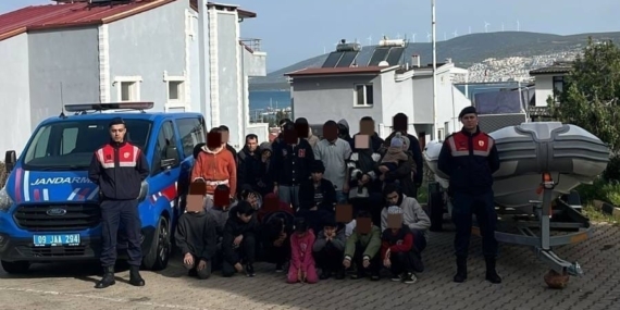 Didim’de 4 organizatör, 36 düzensiz göçmen yakalandı