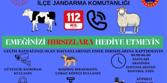 Jandarmadan Kurban Bayramı öncesi hırsızlık uyarısı