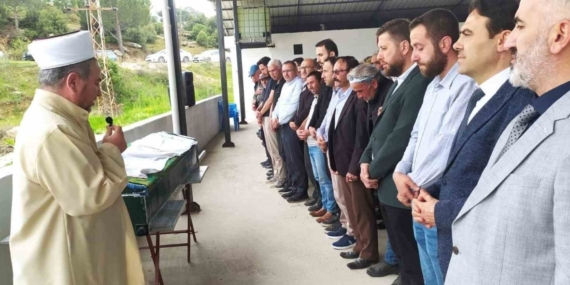 Kazada hayatını kaybeden imam, son yolculuğuna uğurlandı.