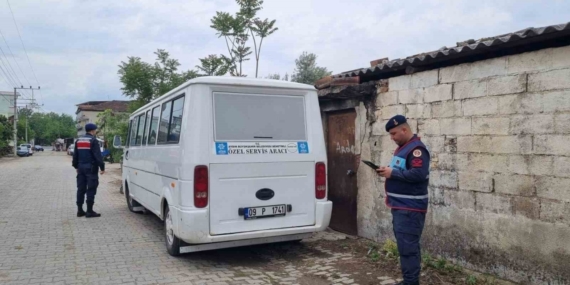 Sultanhisar’da okul servisleri denetlendi