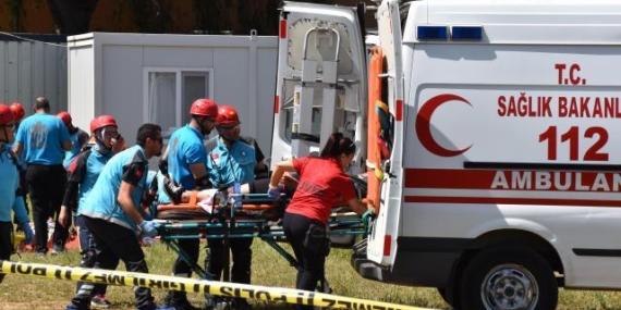 Aydın’in Sahra Hastanesinde tatbikat! Olası felaket anında kurulacak