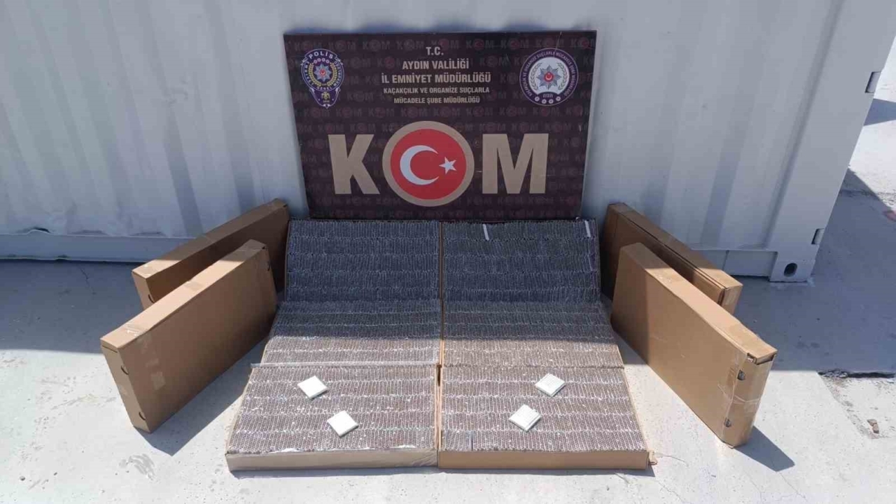 Aydın’da 58 kilogram tütün ele geçirildi