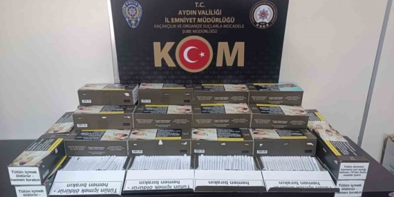 Aydın’da 9 bin 200 adet makaron ele geçirildi