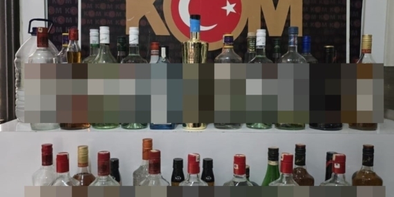 Didim’de kaçak içki operasyonu