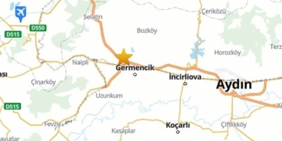 Germencik’te 3.8 şiddetinde deprem