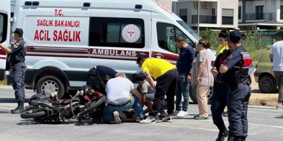 Kuşadası’nda motosiklet kazası: 2 yaralı
