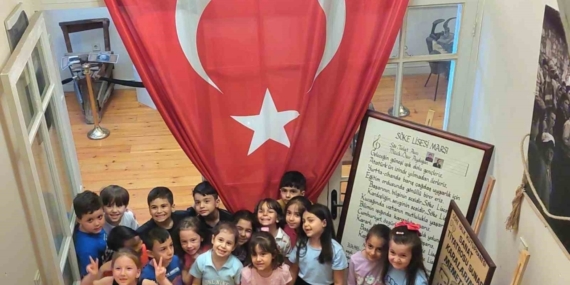 Minik ziyaretçilerden ‘Söke Kent Müzesi’ne yoğun ilgi