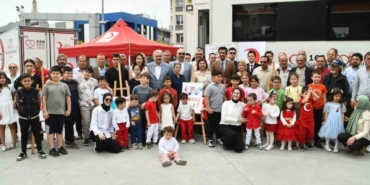 Söke’de kan bağışı kampanyasını çocuklar şenlendirdi