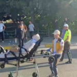 Takla atan otomobildeki 5 kişi yaralandı 2 Takla atan otomobildeki 5 kişi yaralandı