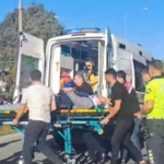 Takla atan otomobildeki 5 kişi yaralandı 1 Takla atan otomobildeki 5 kişi yaralandı