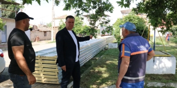 Yenipazar’daki parklar, meydanlar ve cadde güzelleşiyor