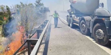 Alevlere karşı polis ekiplerinden beton mikserli müdahale