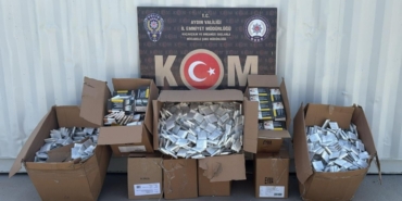 Aydın’da 101 bin 800 adet doldurulmuş makaron ele geçirildi