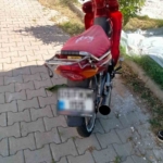 Sahte plakalı motosiklet sürücüsüne 74 bin lira ceza