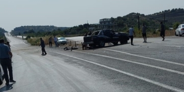 Takla atan kamyonette 1 ölü, 2 yaralı