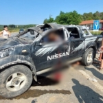 Takla atan kamyonette 1 ölü, 2 yaralı 1 Takla atan kamyonette 1 ölü, 2 yaralı