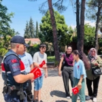 Afrodisias Antik Kenti ziyaretçilerine jandarmadan bilgilendirme 2 Afrodisias Antik Kenti ziyaretçilerine jandarmadan bilgilendirme