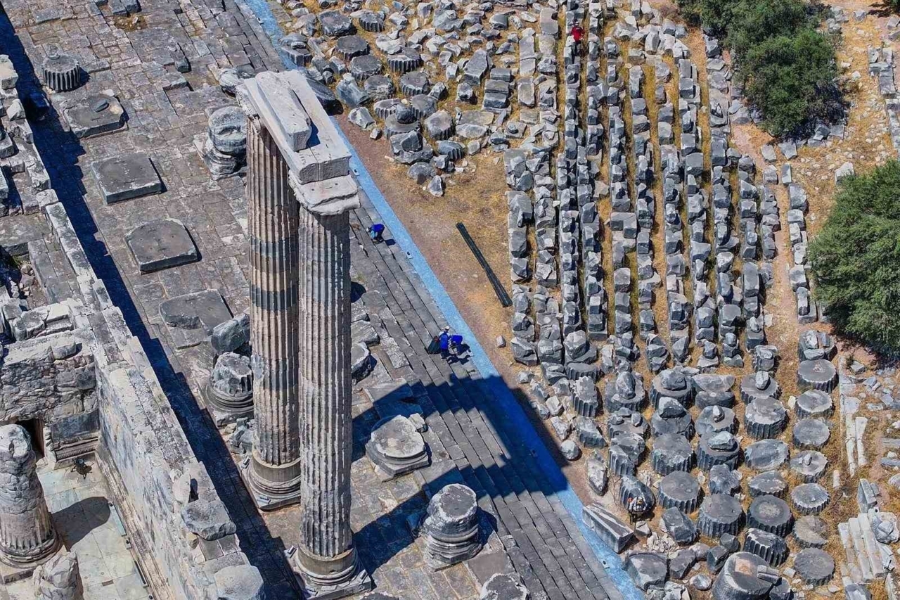 Apollon Tapınağı’nda gece ziyaretleri için hazırlıklar sürüyor