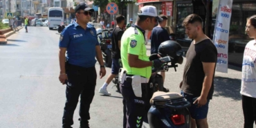 Aydın’da motosiklet sürücüleri denetlendi