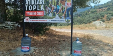 Bozdoğan Belediyesi’nden yangınlara karşı damacanalı önlem