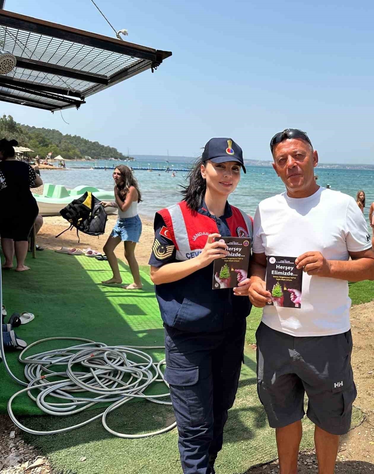 Didim’de vatandaşlar orman yangını riskine karşı bilgilendirildi