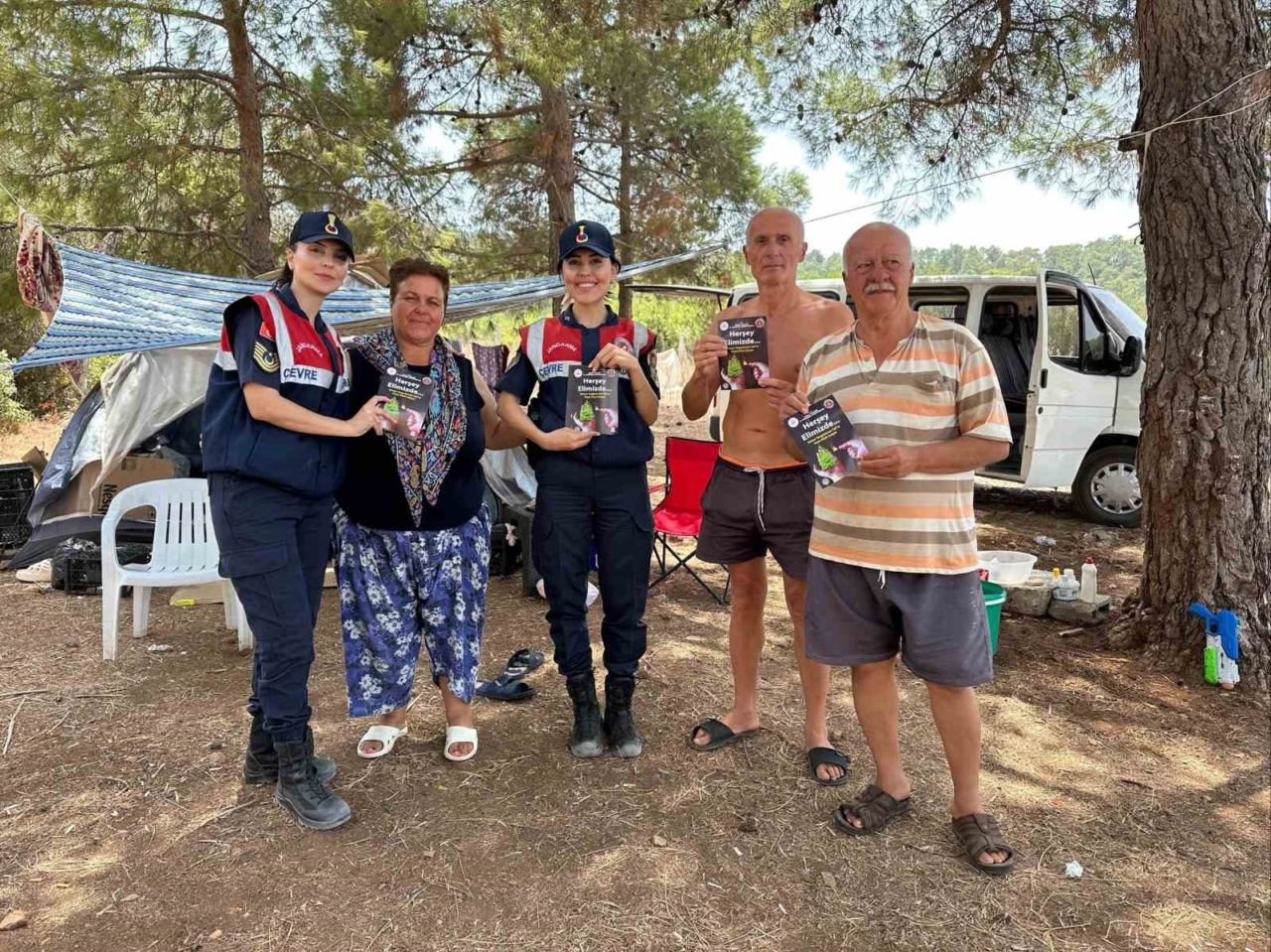 Didim’de vatandaşlar orman yangını riskine karşı bilgilendirildi