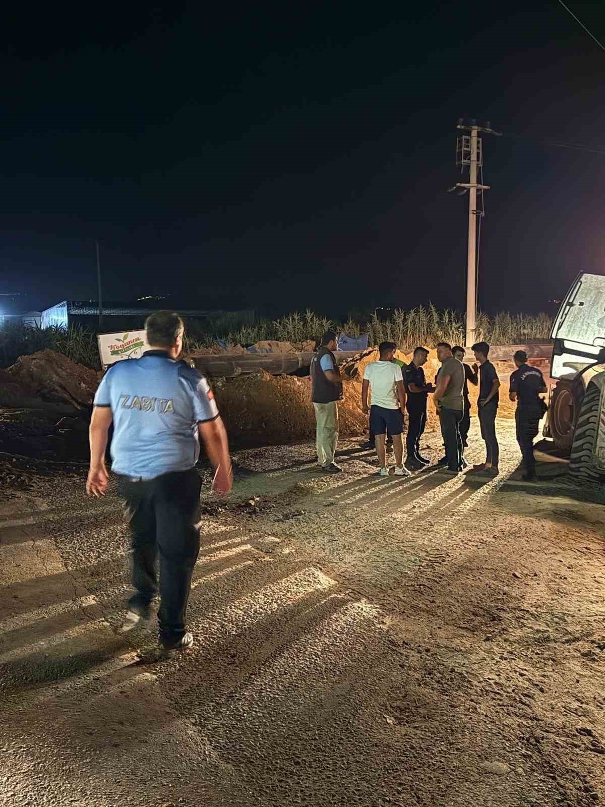 Germencik Belediyesi’nden izinsiz kazı operasyonu