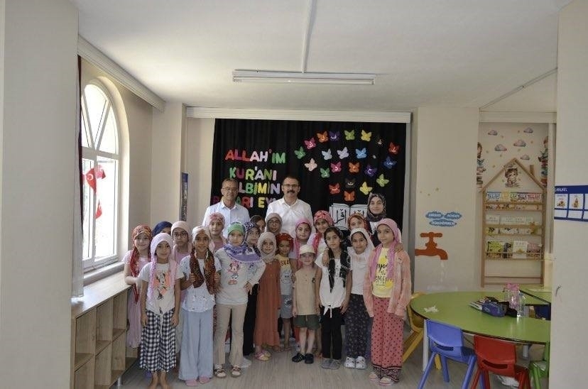 Kaymakam Ateş, Kur’an Kursu öğrencileri ile bir araya geldi