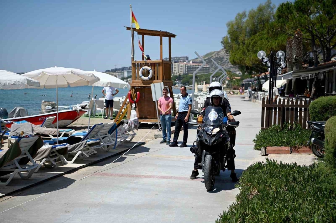 Kuşadası plajlarında ‘Kıyı Kanunu’ denetimi