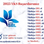 Aydın Sosyal Bilimler Lisesi ilk binde yer aldı 1 Sosyal Bilimler Lisesi ilk binde yer aldı