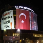 Aydın Büyükşehir Belediyesi binasına dev pankart: "İmar rantına geçit yok" 5 Aydın Büyükşehir Belediyesi binasına dev pankart: "İmar rantına geçit yok"