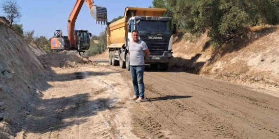 Aydın Bozdoğan’da yol çalışmaları sürüyor