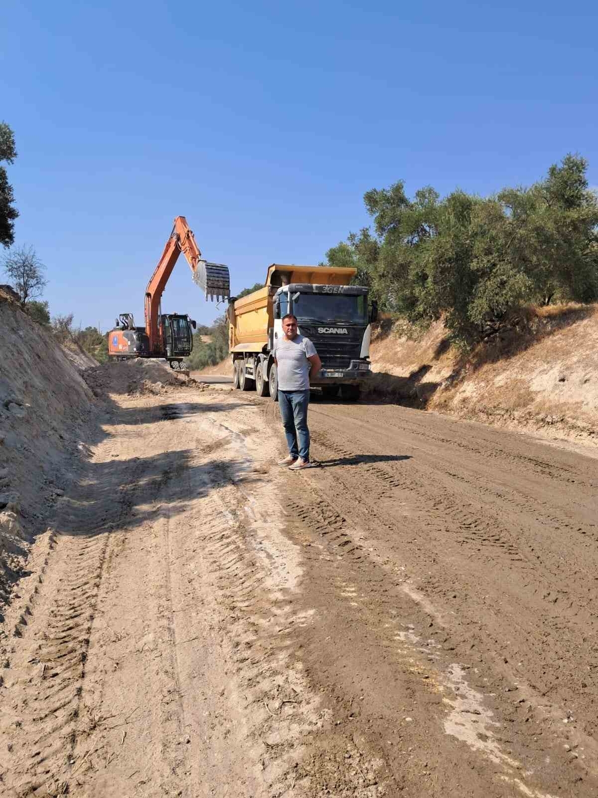 Aydın Bozdoğan’da yol çalışmaları sürüyor