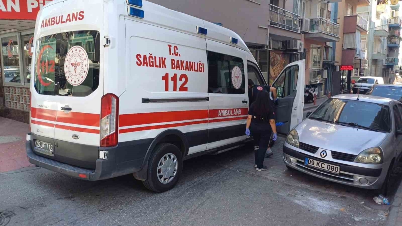 Efeler’de motosikletten düşen sürücü yaralandı