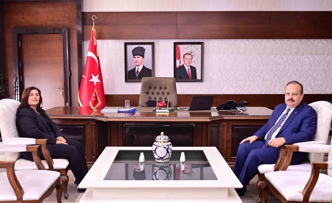 Özlem Çerçioğlu, Vali Canbolat ile görüştü
